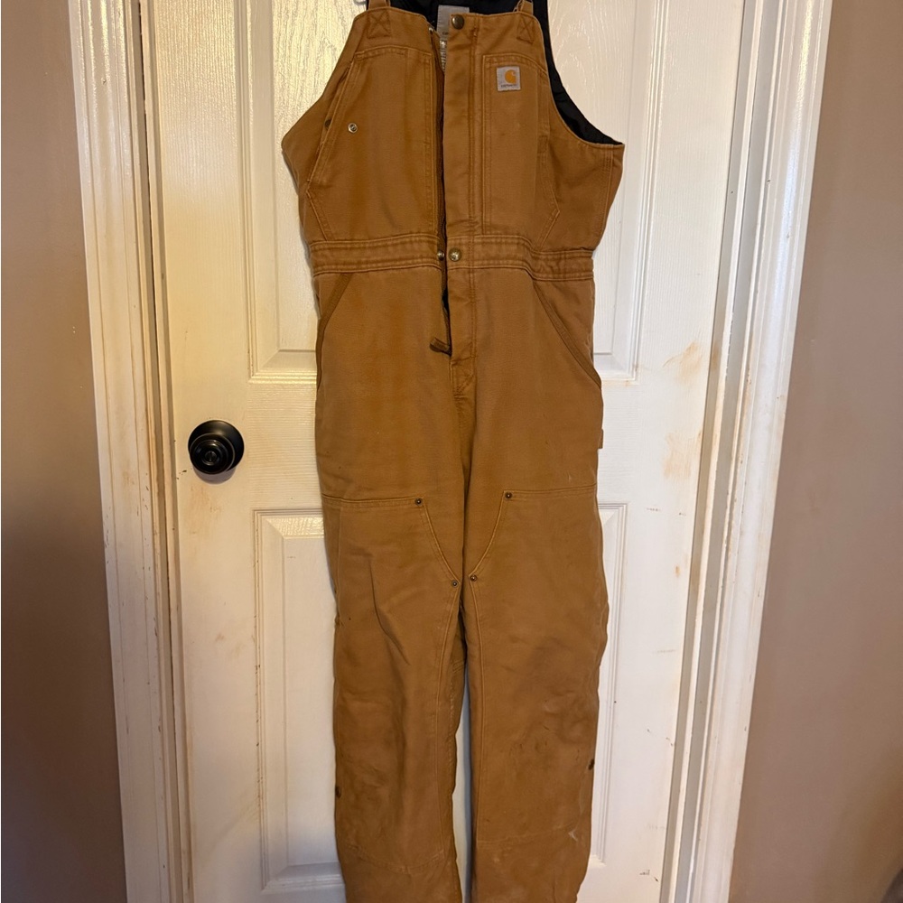 Carhartt Women’s  Brown Workwear Overalls Insulated